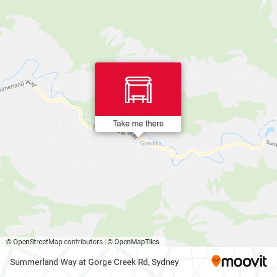 Summerland Way at Gorge Creek Rd map