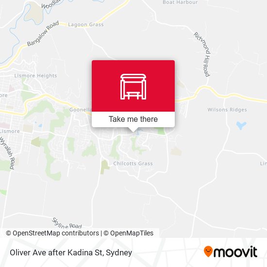 Oliver Ave after Kadina St map