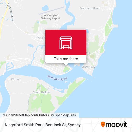 Kingsford Smith Park, Bentinck St map