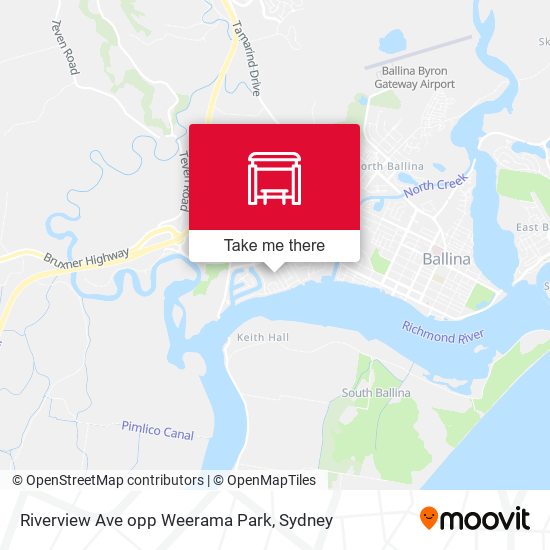 Riverview Ave opp Weerama Park map
