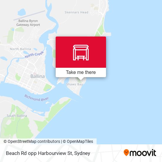 Beach Rd opp Harbourview St map