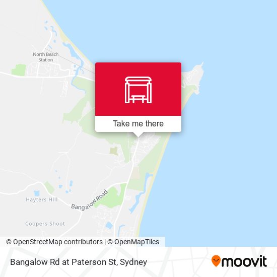 Bangalow Rd at Paterson St map