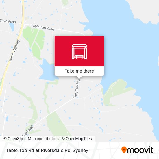 Table Top Rd at Riversdale Rd map