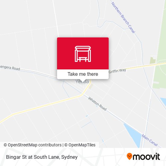 Bingar St at South Lane map