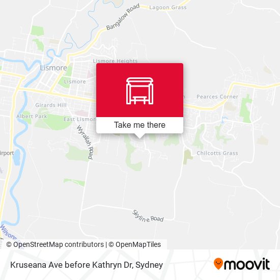 Kruseana Ave before Kathryn Dr map