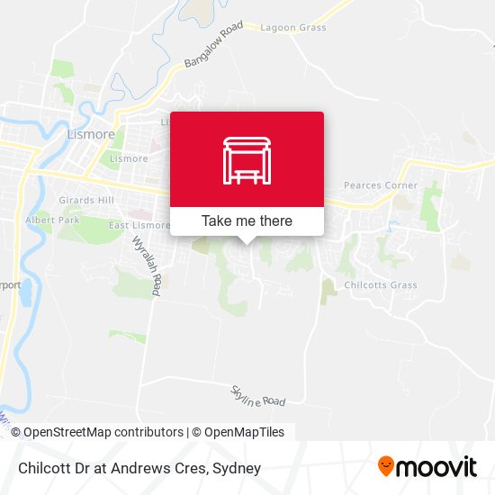 Chilcott Dr at Andrews Cres map