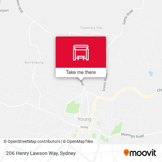 206 Henry Lawson Way map