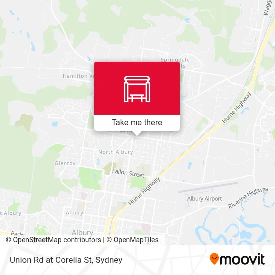 Mapa Union Rd at Corella St
