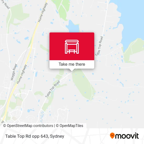 Mapa Table Top Rd opp 643