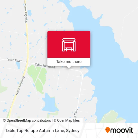 Mapa Table Top Rd opp Autumn Lane