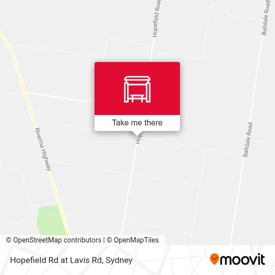 Mapa Hopefield Rd at Lavis Rd