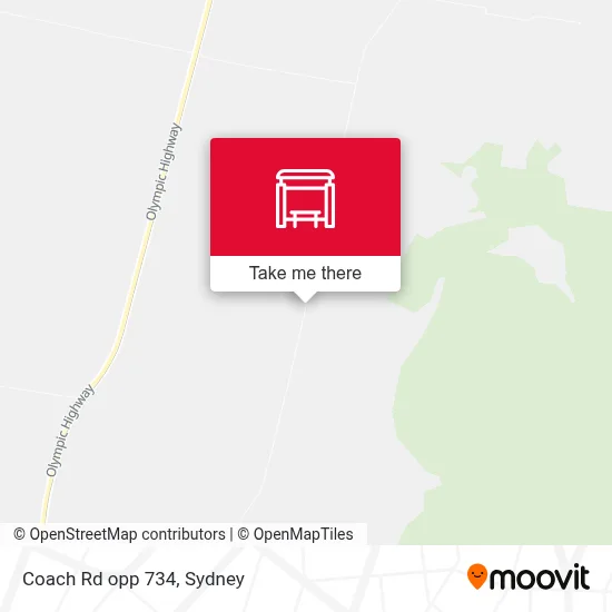 Mapa Coach Rd opp 734