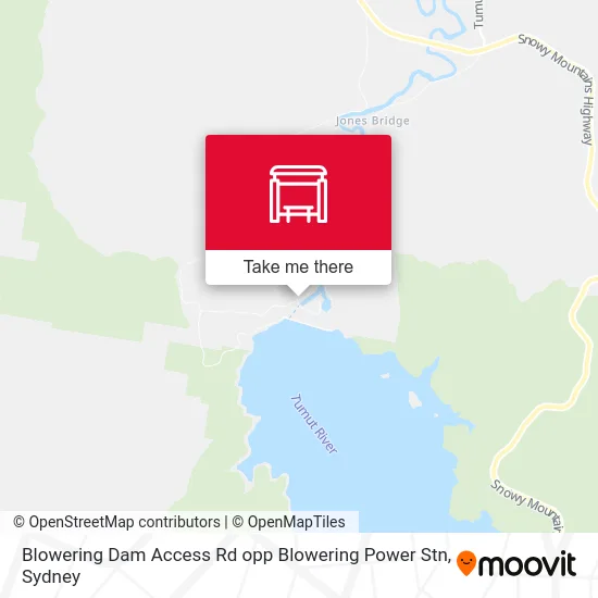 Mapa Blowering Dam Access Rd opp Blowering Power Stn