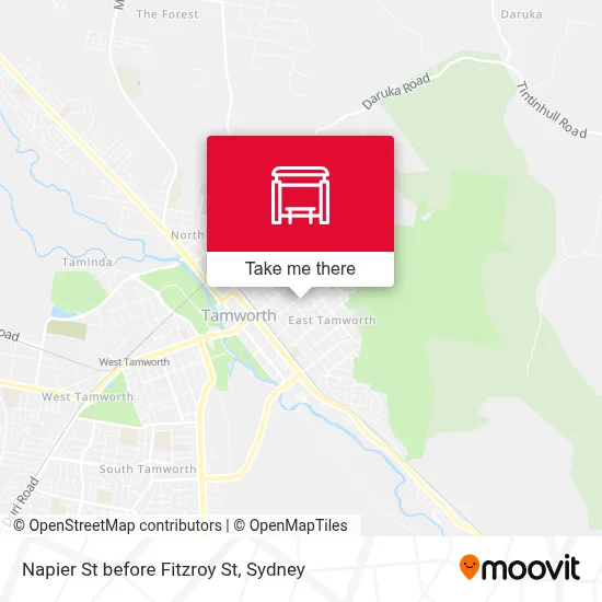 Mapa Napier St before Fitzroy St