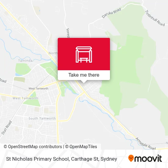 Mapa St Nicholas Primary School, Carthage St