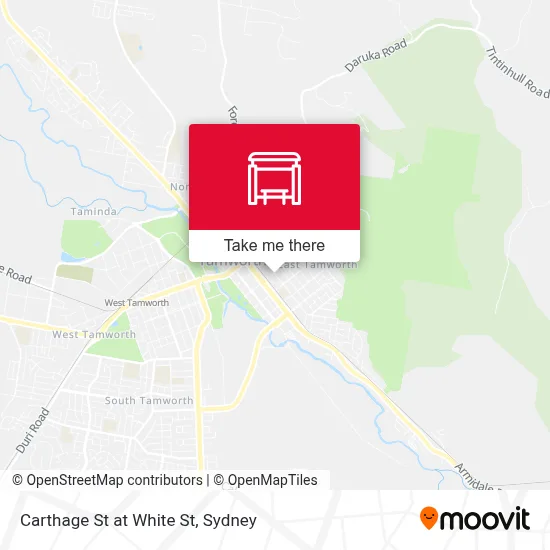 Mapa Carthage St at White St