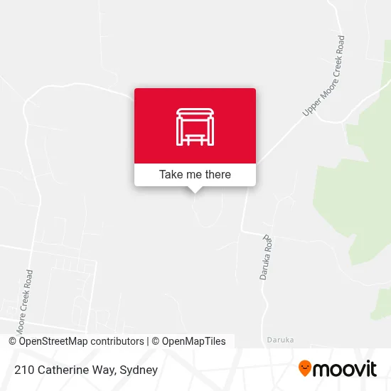 Mapa 210 Catherine Way