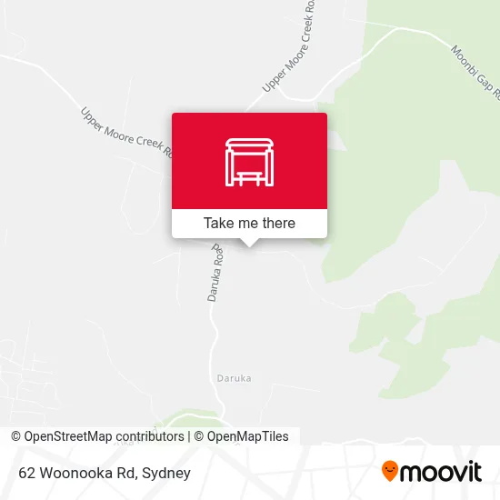 Mapa 62 Woonooka Rd