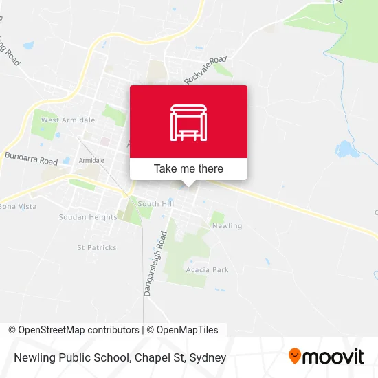 Mapa Newling Public School, Chapel St