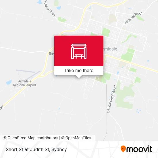 Mapa Short St at Judith St