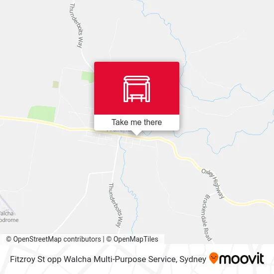 Mapa Fitzroy St opp Walcha Multi-Purpose Service
