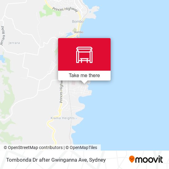 Tombonda Dr after Gwinganna Ave map