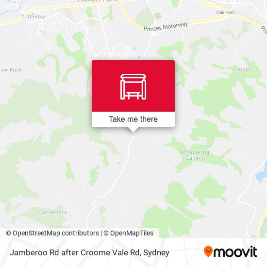 Jamberoo Rd after Croome Vale Rd map