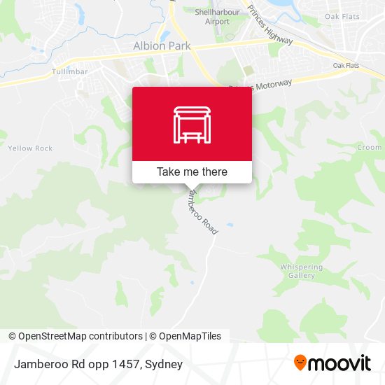 Jamberoo Rd opp 1457 map