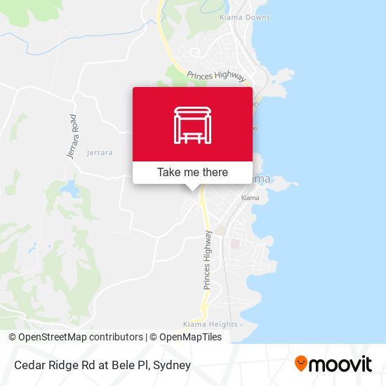 Cedar Ridge Rd at Bele Pl map