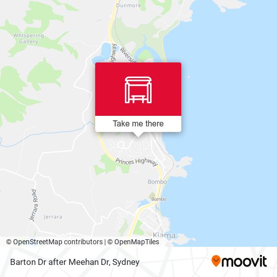 Barton Dr after Meehan Dr map