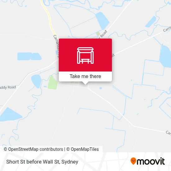 Mapa Short St before Wall St