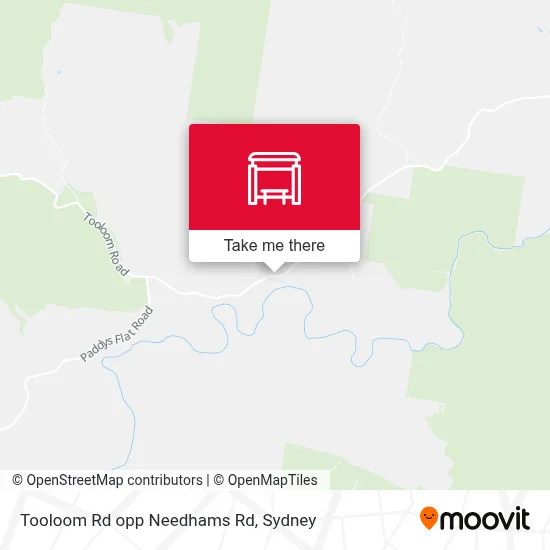 Mapa Tooloom Rd opp Needhams Rd