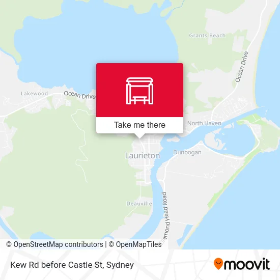 Mapa Kew Rd before Castle St