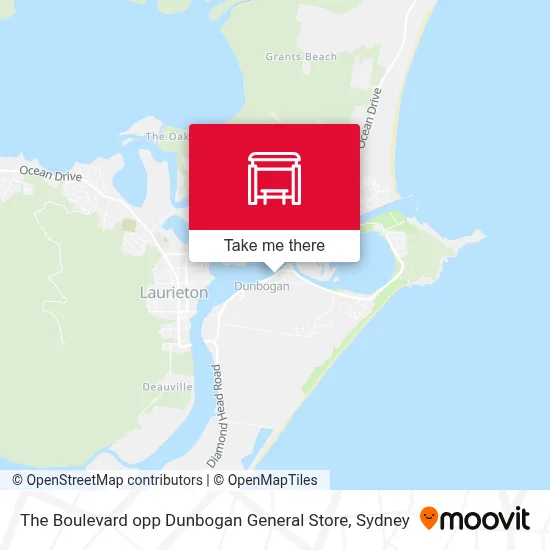 Mapa The Boulevard opp Dunbogan General Store