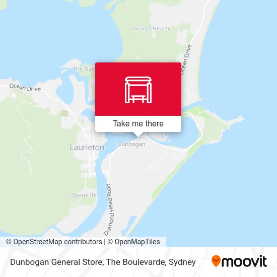 Mapa Dunbogan General Store, The Boulevarde