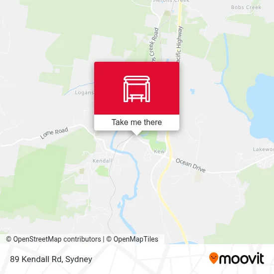 Mapa 89 Kendall Rd