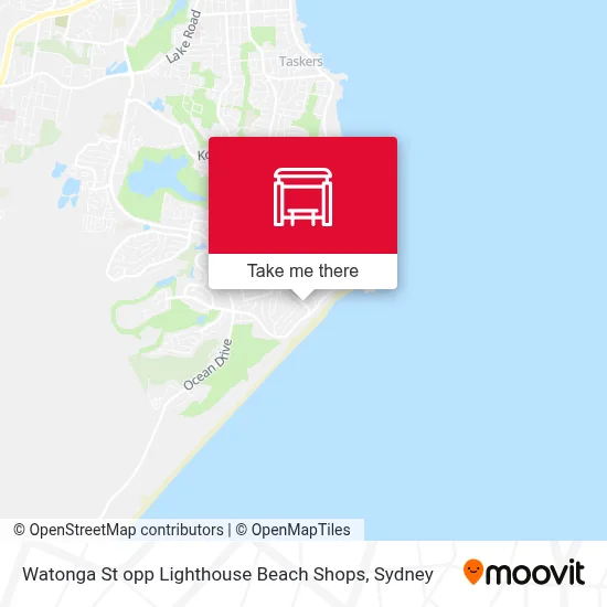 Mapa Watonga St opp Lighthouse Beach Shops