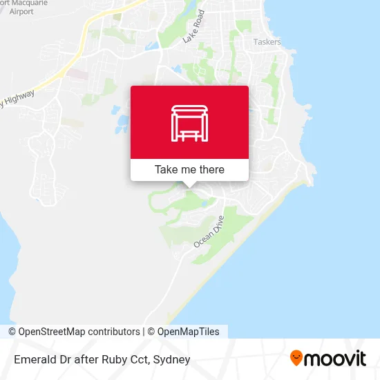 Mapa Emerald Dr after Ruby Cct