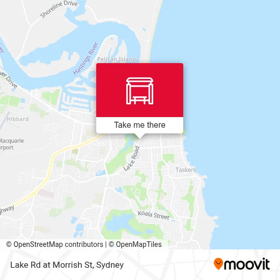 Mapa Lake Rd at Morrish St