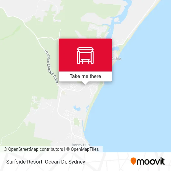 Mapa Surfside Resort, Ocean Dr