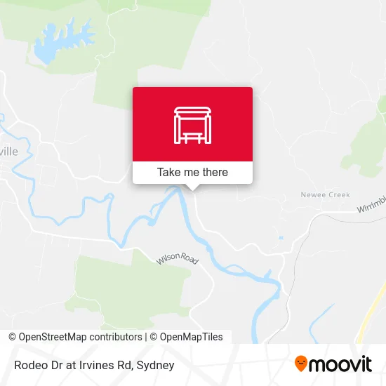 Mapa Rodeo Dr at Irvines Rd