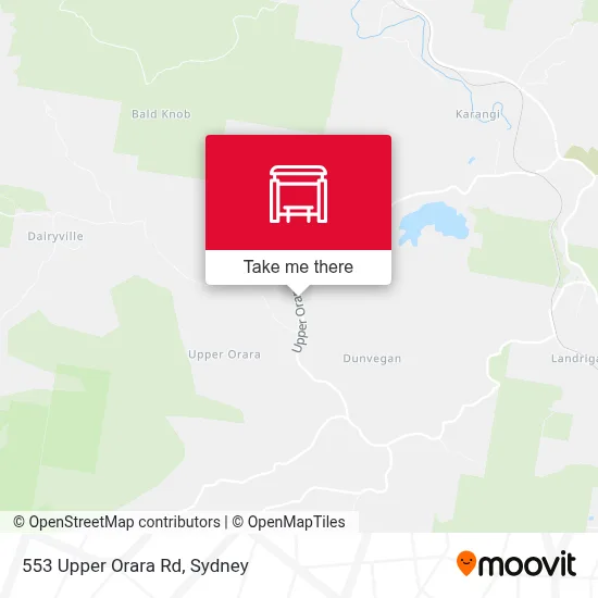 Mapa 553 Upper Orara Rd