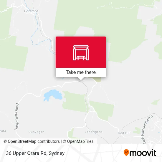 Mapa 36 Upper Orara Rd