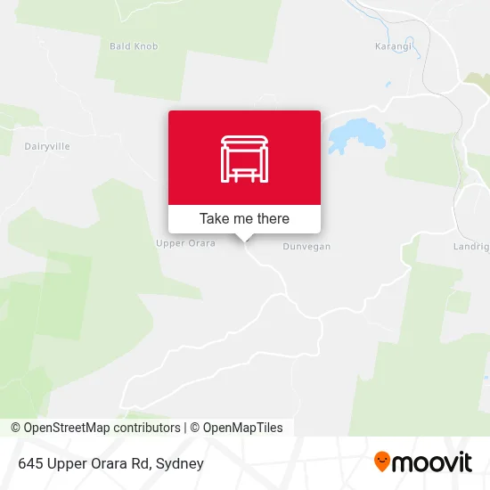 Mapa 645 Upper Orara Rd