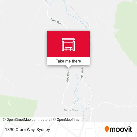Mapa 1390 Orara Way