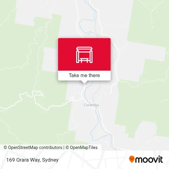 Mapa 169 Orara Way