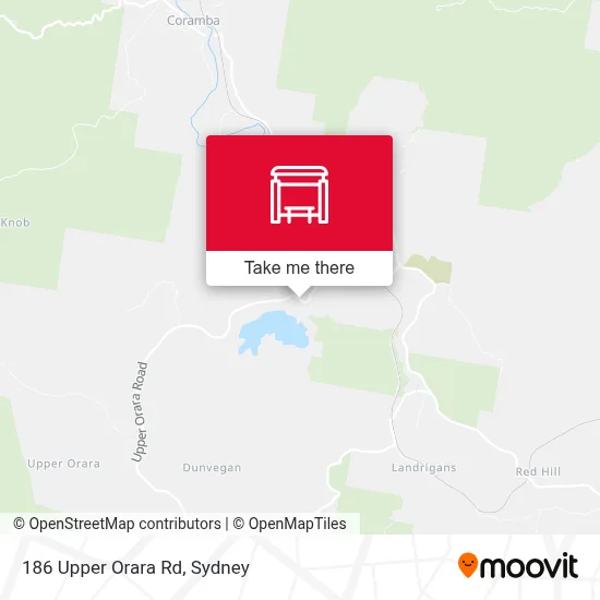Mapa 186 Upper Orara Rd
