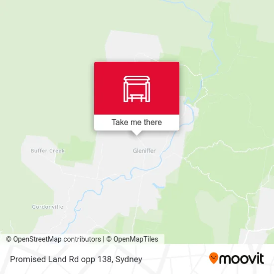 Mapa Promised Land Rd opp 138