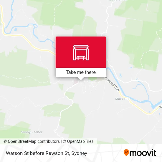 Mapa Watson St before Rawson St