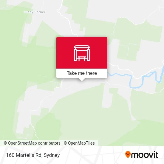 Mapa 160 Martells Rd